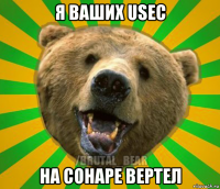 я ваших usec на сонаре вертел