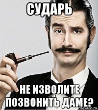 сударь не изволите позвонить даме?