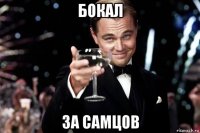 бокал за самцов