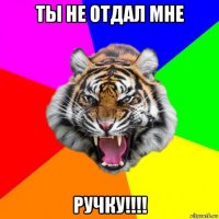 ты не отдал мне ручку!!!!