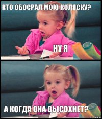 Кто обосрал мою коляску? Ну я  А когда она высохнет?