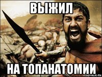 выжил на топанатомии