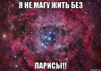 я не магу жить без ларисы!!