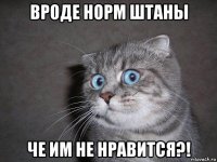 вроде норм штаны че им не нравится?!