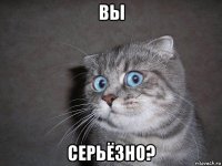 вы серьёзно?