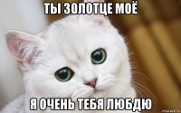 ты золотце моё я очень тебя любдю