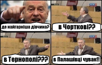 де найгарніша дівчина? в Чорткові?? в Тернополі??? в Палашівці чувак!!