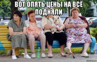 вот опять цены на всё подняли 