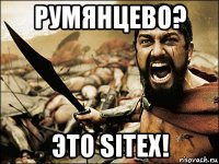 румянцево? это sitex!