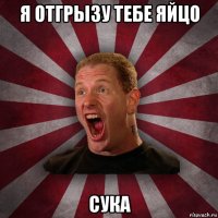 я отгрызу тебе яйцо сука