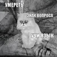 Умереть Учи язык Знак вопроса       