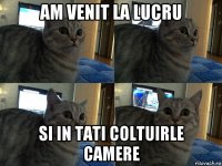 am venit la lucru si in tati coltuirle camere