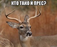 кто тако й прес? 