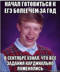 начал готовиться к егэ более чем за год в сентябре узнал, что все задания кардинально поменялись