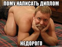 пому написать диплом недорого