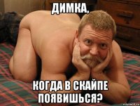 димка, когда в скайпе появишься?