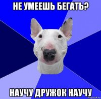 не умеешь бегать? научу дружок научу