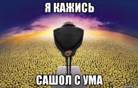 я кажись сашол с ума