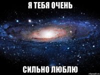 я тебя очень сильно люблю