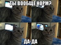 ты вообще норм? да-да