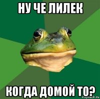 ну че лилек когда домой то?