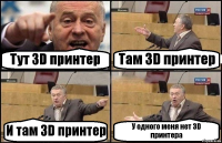 Тут 3D принтер Там 3D принтер И там 3D принтер У одного меня нет 3D принтера