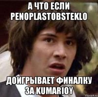 а что если penoplastobsteklo доигрывает финалку за kumarioy