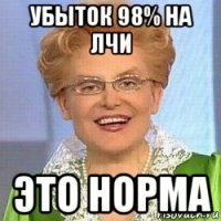 убыток 98% на лчи это норма