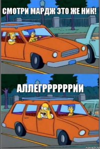 Смотри мардж это же ник! АЛЛЕГРРРРРРИИ