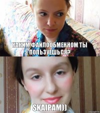 Каким файлообменном ты пользуешься? SKAIPAM))