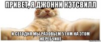 привет, я джонни кэтсвилл и сегодня мы разовьем 51 км на этом жеребчике