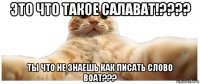 это что такое салават!???? ты что не знаешь как писать слово boat???