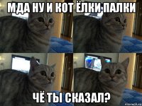 мда ну и кот ёлки палки чё ты сказал?