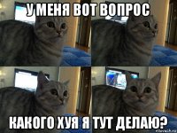 у меня вот вопрос какого хуя я тут делаю?