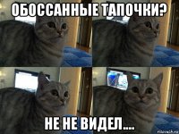 обоссанные тапочки? не не видел....