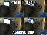 ты шо леха? абасрался?