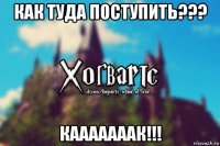 как туда поступить??? кааааааак!!!