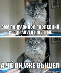 вам понравился последний сезон adventure time а чё он уже вышел