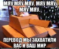 мяу мяу мяу. мяу мяу мяу мяу. перевод мы захватили вас и ваш мир