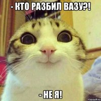 - кто разбил вазу?! - не я!