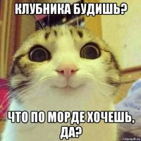 клубника будишь? что по морде хочешь, да?