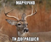 марчучко ти дограешся