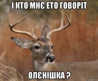 і кто мнє ето говоріт олєнішка ?