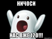 ничоси нас вже 120!!!