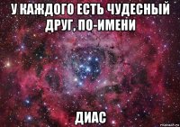 у каждого есть чудесный друг, по-имени диас