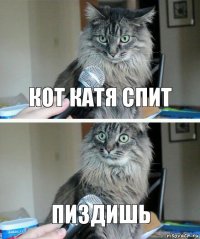 Кот катя спит Пиздишь