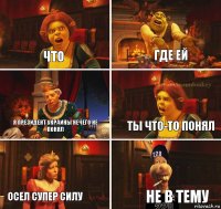 Что Где ей Я президент Украины нечего не понял ты что-то понял Осел супер силу Не в тему