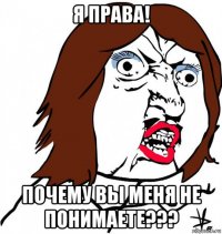 я права! почему вы меня не понимаете???