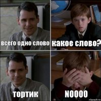 всего одно слово какое слово? тортик NOOOO