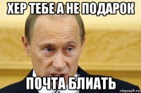 хер тебе а не подарок почта блиать